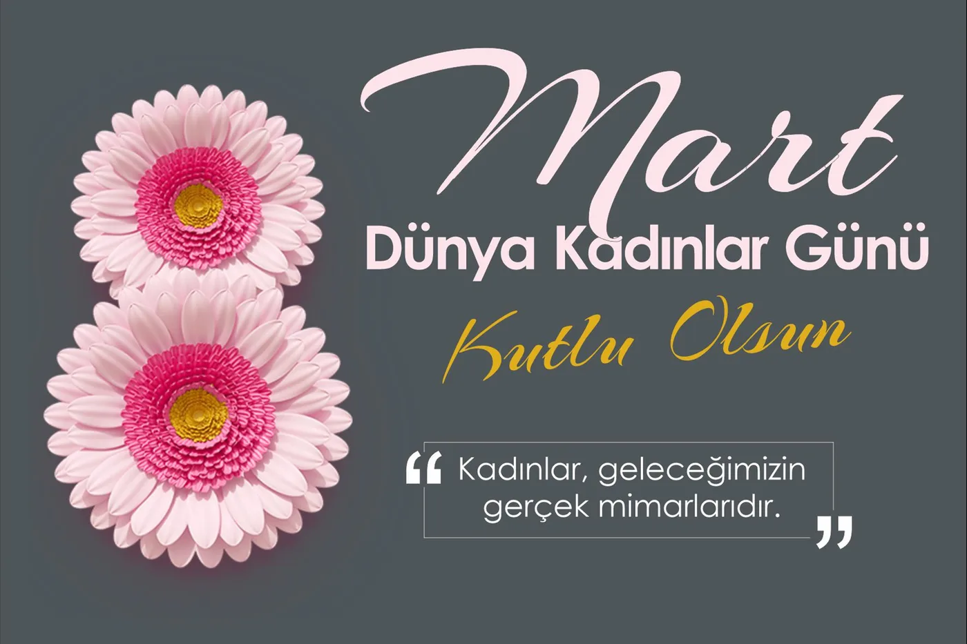 Kadınlar Günü Kutlama Mesajı