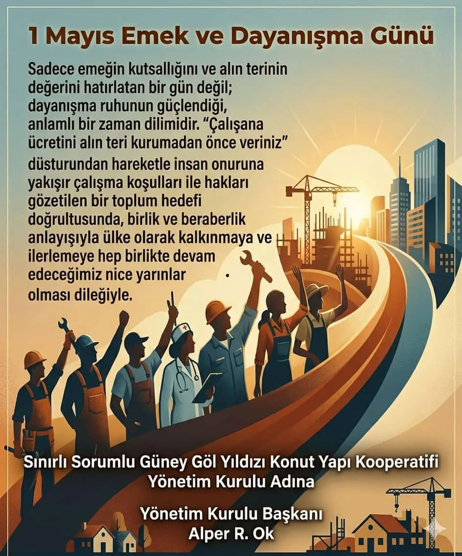1 MAYIS KUTLAMA MESAJI
