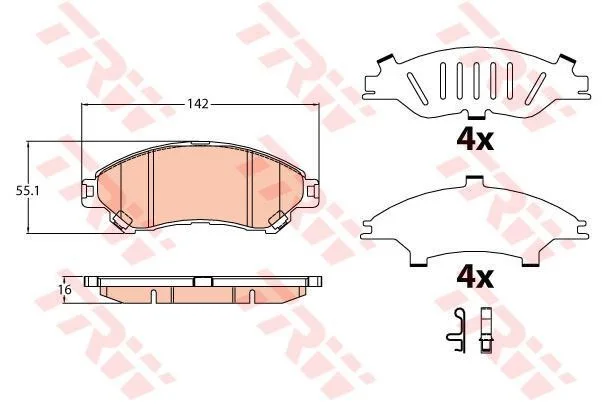 ÖN FREN BALATA VİTARA SX4 2013-2019